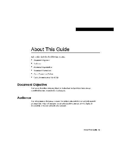 Intrusion, Detection, Planning Guide