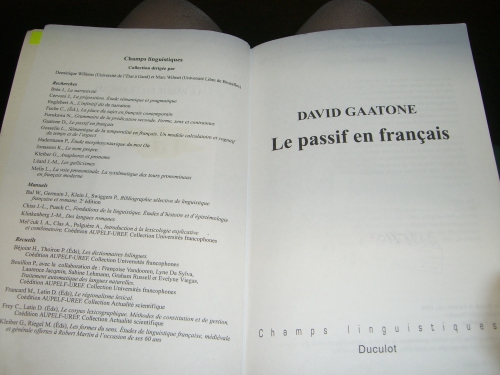 Le passif en français