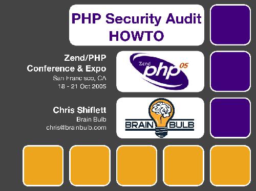 php security audit how to