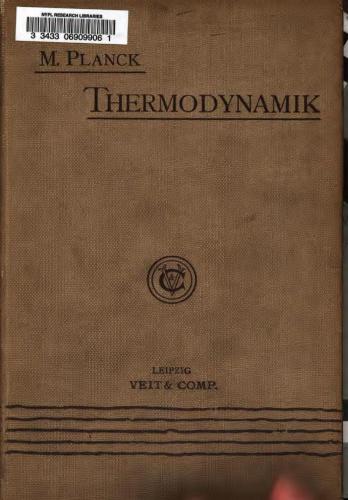 Thermodynamik (Vorlesungen über Thermodynamik)