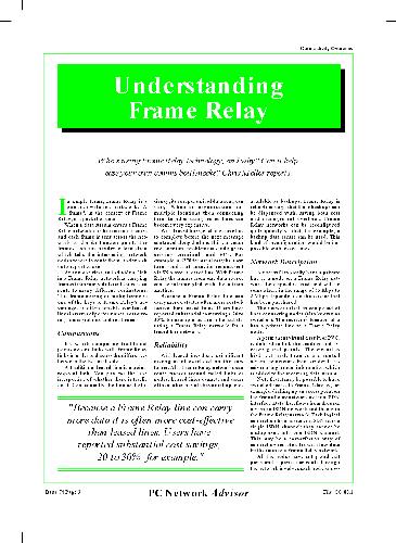 Frame Relay - Understanding it