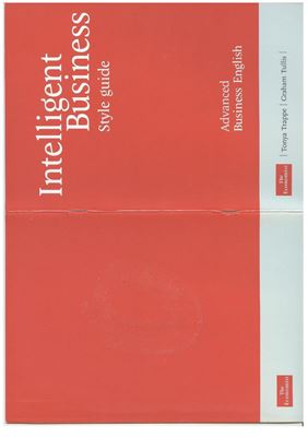 Intelligent Business Advanced Business English. Style guide