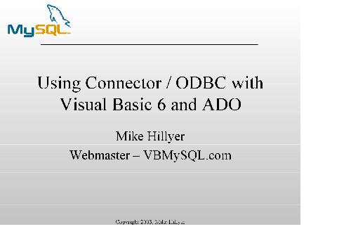 Using-MyODBC-with-Visual-Basic-6-and-ADO