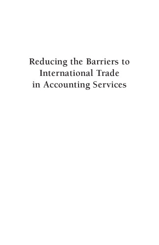 Reducing The Barriers To International Trade In Accounting Services