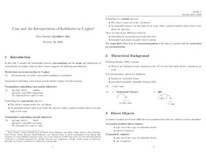 Case and the interpretation of indefinites in Uyghur