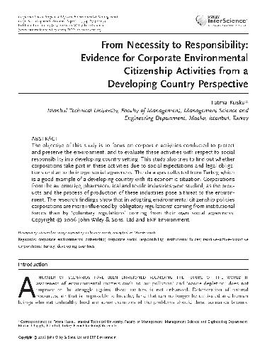 From Necessity to Responsibility