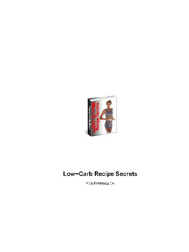 Low-carb Recipe Secrets