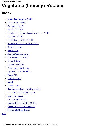 Vegetable Recipes