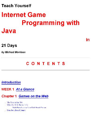 Internet Game Programming with Java in 21 Days