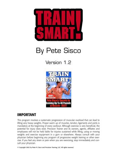 Sisco Pete - Train Smart (Static Contraction - Power Factor)