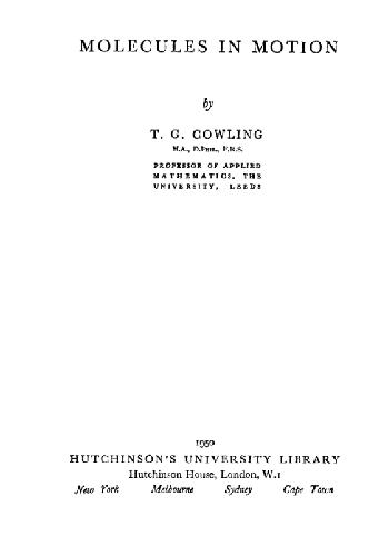 Molecules in motion (popular level)