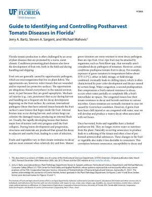 Guide to Identifying and Controlling Postharvest Tomato Diseases in Florida