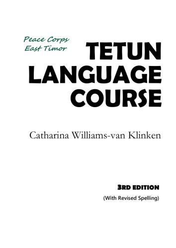 Tetun Language Course