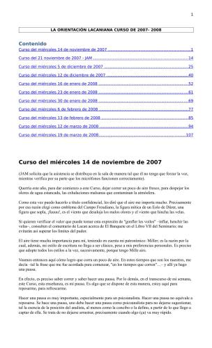 La orientación Lacaniana