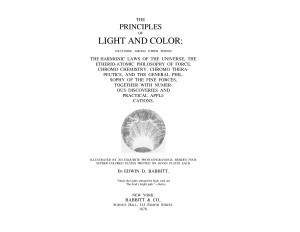 Principles of Light and Color