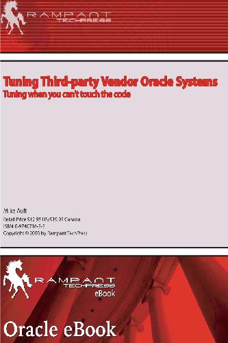 Tuning Third-Party Vendor Oracle Systems: Tuning When You Can't Touch the Code Online access for BTH