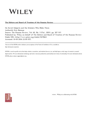 On Soviet Subjects and the Scholars Who Make Them