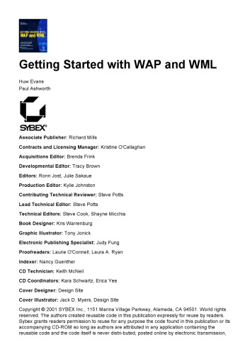 Getting started with WAP and WML