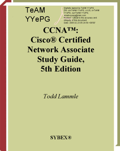 CCNA: Cisco certified network associate study guide