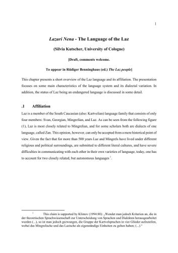 Lazuri Nena - The Language of the Laz