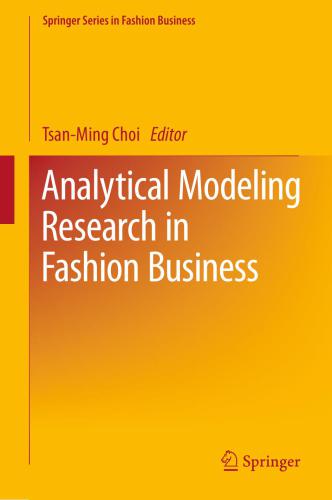 Analytical Modeling Research in Fashion Business