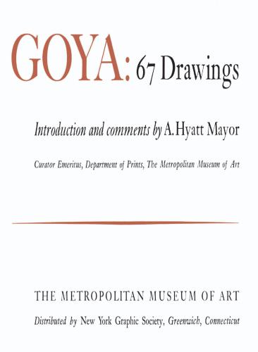 Goya. 67 Drawings at The Metropolitan Museum of Art
