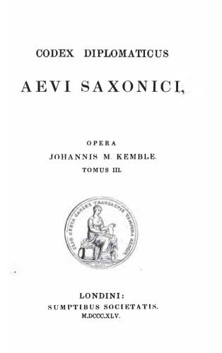 Codex Diplomaticus Aevi Saxonici