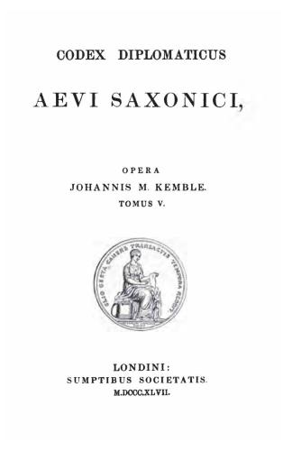 Codex Diplomaticus Aevi Saxonici
