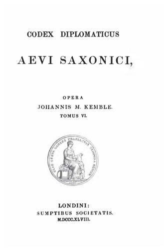 Codex Diplomaticus Aevi Saxonici