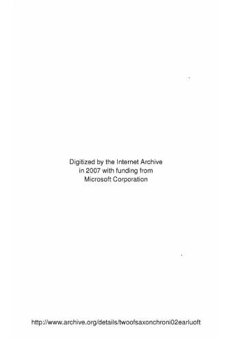 Two of the Saxon Chronicles Parallel. Vol. 2 - Introduction, notes, and index