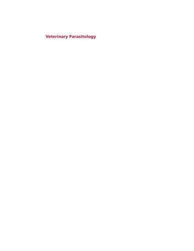 Veterinary Parasitology