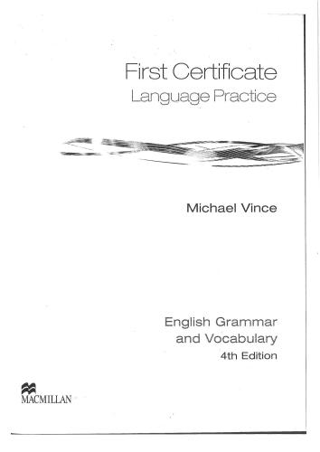 First Certificate Language Practice 4th edition