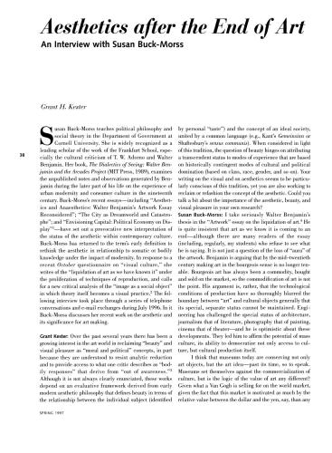 Aesthetics after the End of Art, interview