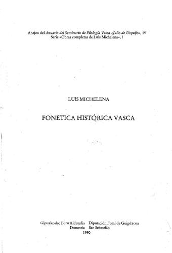 Fonética histórica vasca