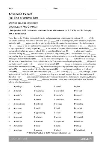 Advanced Expert with 2015 exam specifications