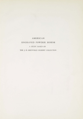 American Engraved Powder Horns