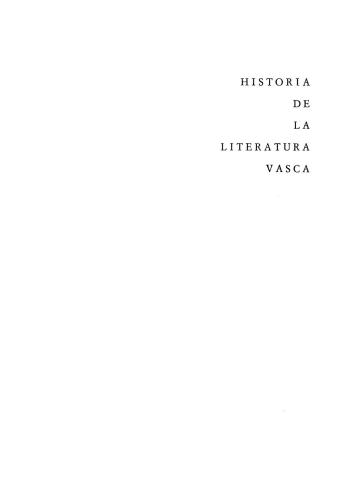 Historia de la literatura vasca