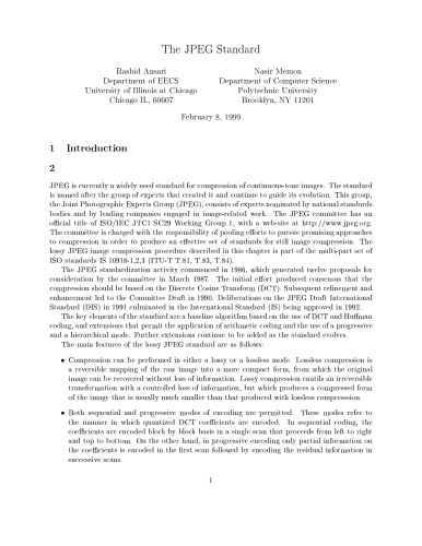 Discrete Cosine Transform: Algorithms, Advantages, Applications