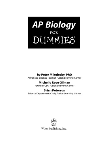 AP Biology For Dummies