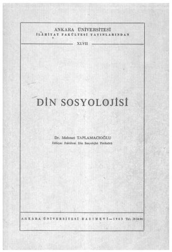 Din Sosyolojisi