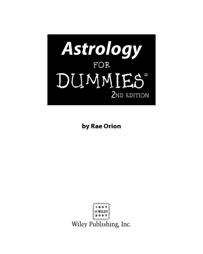 Astrology for Dummies