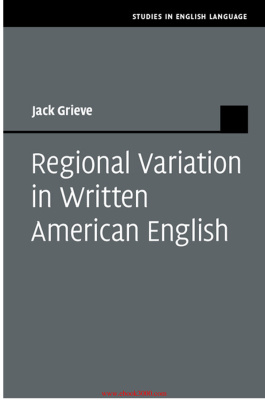 Regional Variation in Written American English