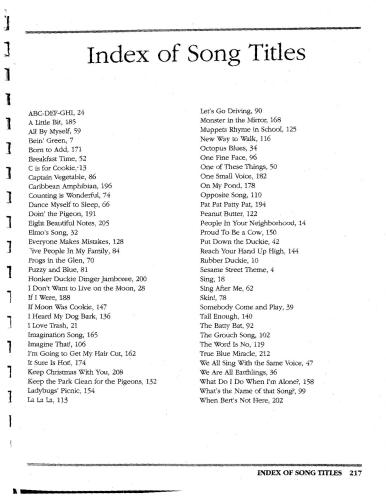 The Sesame Street Songbook