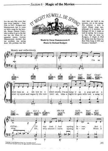 All-Time Favourites Songbook: Magic of the Movies (Section 6)