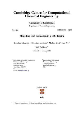 Modelling Soot Formation in a DISI Engine