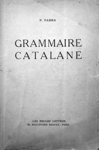 Grammaire catalane