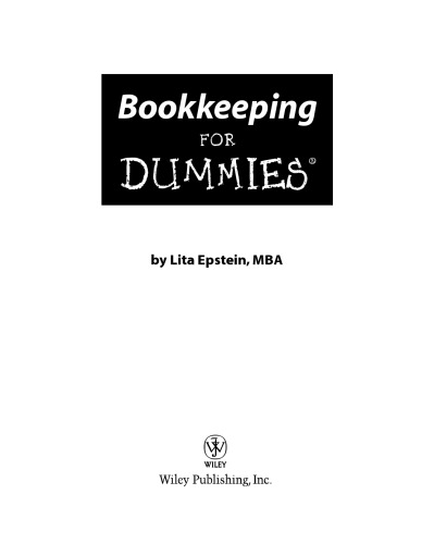 Bookkeeping For Dummies