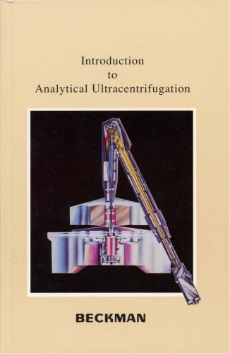 Introduction to Analitical Ultracentrifugation