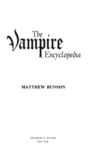The Vampire Encyclopedia