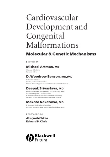 Cardiovascular Development and Congenital Malformations: Molecular & Genetic Mechanisms